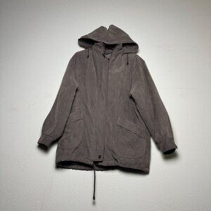 VTG Bromley Sport Hoodie Jacket Men M Nylon Brown Zip 90s Thermolite Plus Gorp